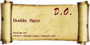 Dudás Oguz névjegykártya